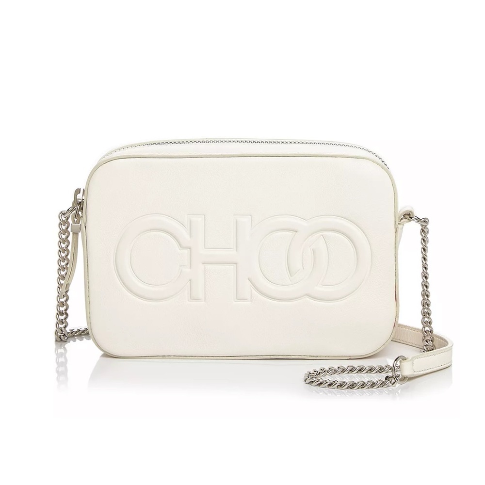 Jimmy Choo Balti Milk Crossbody leather bag